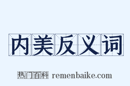 内美反义词是什么意思的图片